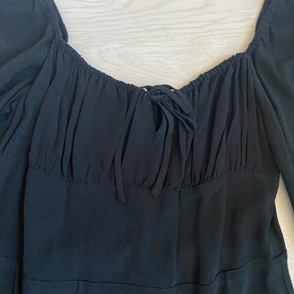 Aritzia Sunday Best Delilah Long Sleeve Mini Dress Size M Vamp Grunge Witchcore - Picture 8 of 10